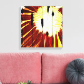 Sunny Flower Barn Canvas Afdruk (Insitu (Woonkamer))