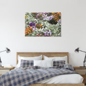 Sunny Flower Garden Canvas Afdruk (Insitu (Slaapkamer))