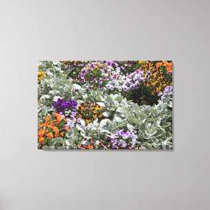 Sunny Flower Garden Canvas Afdruk