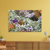 Sunny Flower Garden Canvas Afdruk (Insitu (Woonkamer))