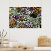 Sunny Flower Garden Poster (Keuken)