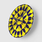 Sunny Fractal Art Ronde Klok (Hoek)