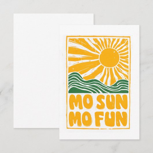 Sunny Fun Fiesta Informatiekaartje (Voorkant / Achterkant)