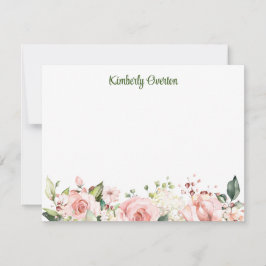 Sunny Garden Gepersonaliseerde Flat Note Kaart Notitiekaartje