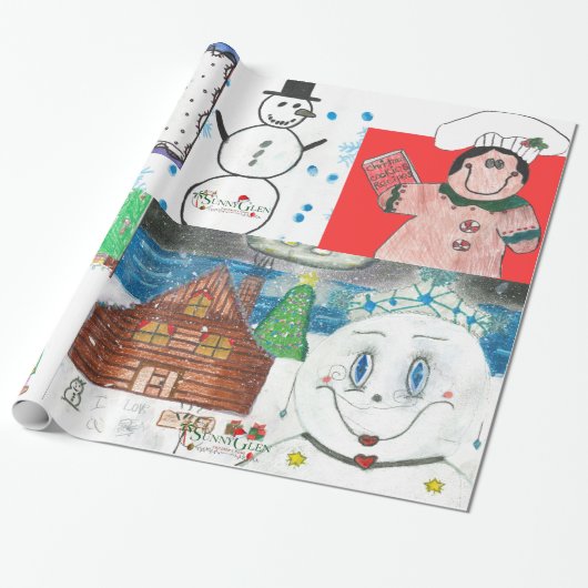 Sunny Glen Wrapping Paper Cadeaupapier (Uitgerold)