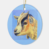 "Sunny Goat" - Kwergbeitornament Keramisch Ornament (Links)