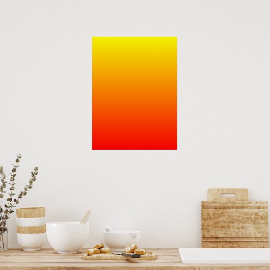 Sunny Gradient Poster (Keuken)