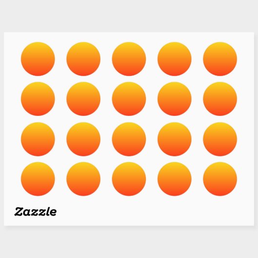Sunny Gradient Ronde Sticker (Vel)