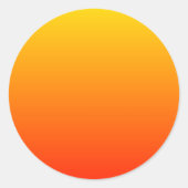 Sunny Gradient Ronde Sticker (Voorkant)