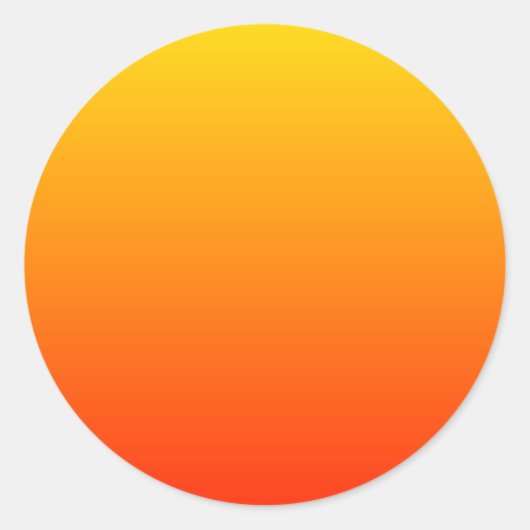 Sunny Gradient Ronde Sticker (Voorkant)