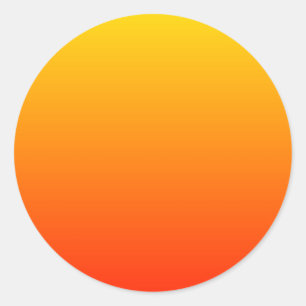 Sunny Gradient Ronde Sticker