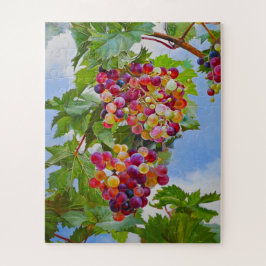 Sunny Grapevine - Kleurrijke Druiven Stilleven Ver Legpuzzel