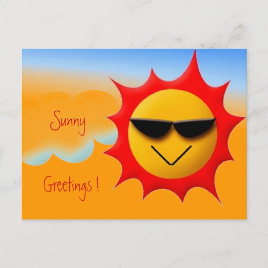 Sunny Greetings Briefkaart (Voorkant)
