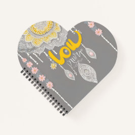 Sunny Grey Lace AI art Notitieboek