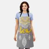 Sunny Grey Lace AI art Schort (Gedragen)