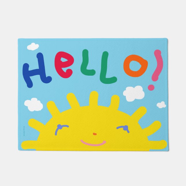 Sunny Hallo Doormat Deurmat (Voorkant)