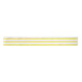  Sunny Happy Cheerful Yellow & White Stripes Satijnen Lint (Voorkant)