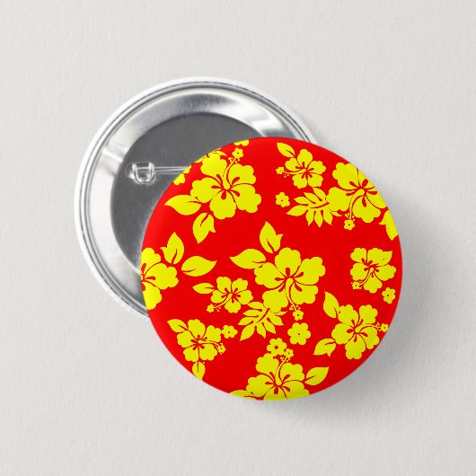 Sunny Hawaiian Ronde Button 5,7 Cm (Voorkant /achterkant)
