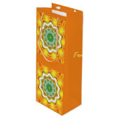 Sunny Haze, Persoonlijke wijn Gift Bag Cadeautas (Voorkant Gekanteld)