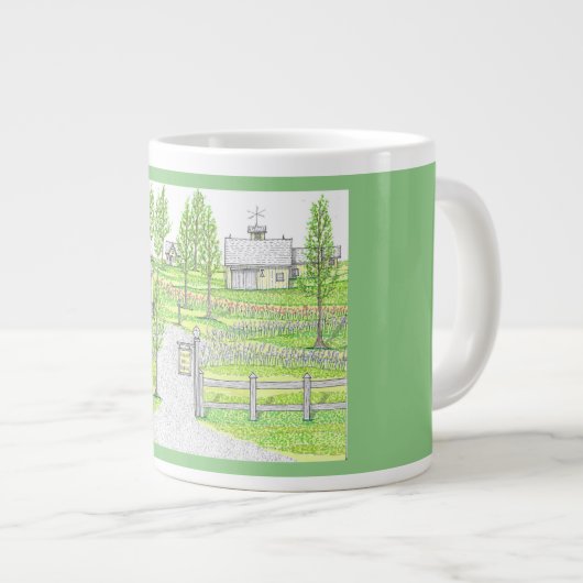 Sunny Hill Boerderij Green Jumbo Mok (Voorkant rechts)