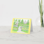 Sunny Hill Boerderij Yellow Notecards Bedankkaart (Voorkant)