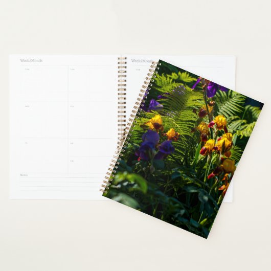 Sunny Iris Flowers Garden Fern Planten Planner (Display)