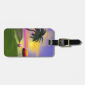 Sunny Island Beach Vacation Bagagelabel (Voorkant horizontaal)
