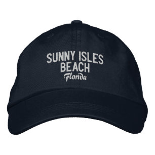 Sunny Isles Beach Florida Geborduurde Baseball Hat Pet