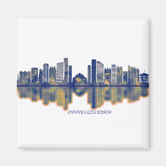 Sunny Isles Beach Skyline Magneet