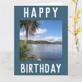 Sunny Kames Bay op het eiland Bute, Schotland Kaart (Gele Bloem)