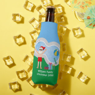 Sunny Kerstkerstkerstkerstman Cute Custom Pool Par Flesjeskoeler