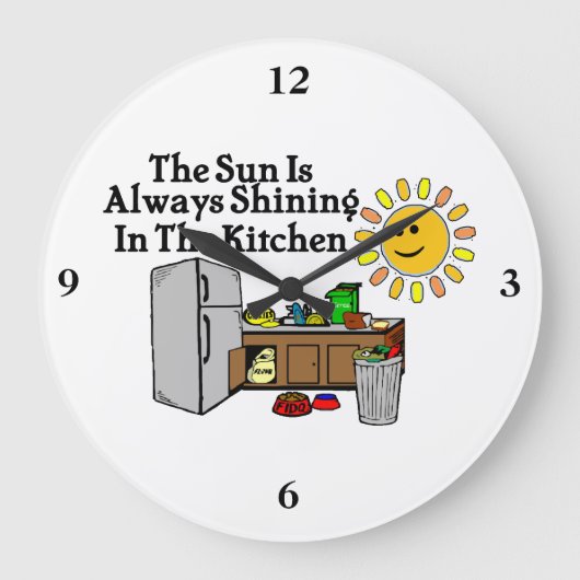 Sunny Kitchen Grote Klok (Voorkant)