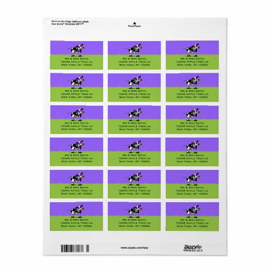 Sunny Koe Blue Sky Etiket (Full Sheet)