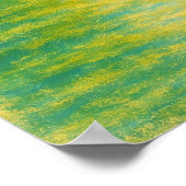 Sunny Lakeside Landscape - Pastel schilderstijl Poster (Hoek)
