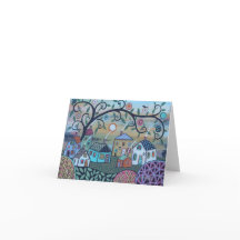 Sunny Landscape Gevouwen Nota Kaart