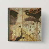 Sunny Landscape Vierkante Button 5,1 Cm (Voorkant)