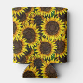 Sunny Large Sunflower Patroon Blikjeskoeler (Achterkant)