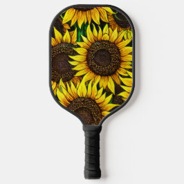 Sunny Large Sunflower Patroon Pickleball Paddle