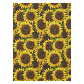Sunny Large Sunflower Patroon Tafelkleed (Voorkant)