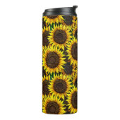 Sunny Large Sunflower Patroon Thermosbeker (Gedraaid links)