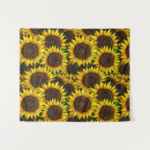 Sunny Large Sunflower Patroon Wandkleed (Voorkant (horizontaal))