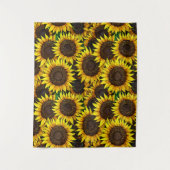 Sunny Large Sunflower Patroon Wandkleed (Voorkant)