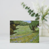 Sunny Lawn in Public Park Van Gogh Fine Art Briefkaart (Staand voorkant)