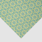 Sunny Leaf Lattice Retro Botanisch Tissuepapier (Detail)