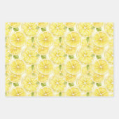 Sunny Lemon Delight Waterverf Inpakpapier Vel (Voorkant 3)