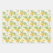 Sunny Lemon Delight Waterverf Inpakpapier Vel (Voorkant)