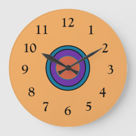 Sunny Lemon/Gold met Cerice Paars Center Grote Klok