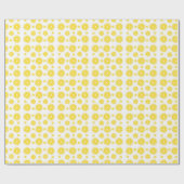 Sunny Lemon Slices Wrapping Paper Cadeaupapier (Vlak)
