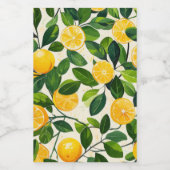 "Sunny Lemon Storage Jar" Voedselcontainer Etiket (Enkel label)