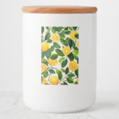 "Sunny Lemon Storage Jar" Voedselcontainer Etiket (Voorkant)